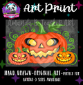“Smiling Pumpkin”Print 🎃