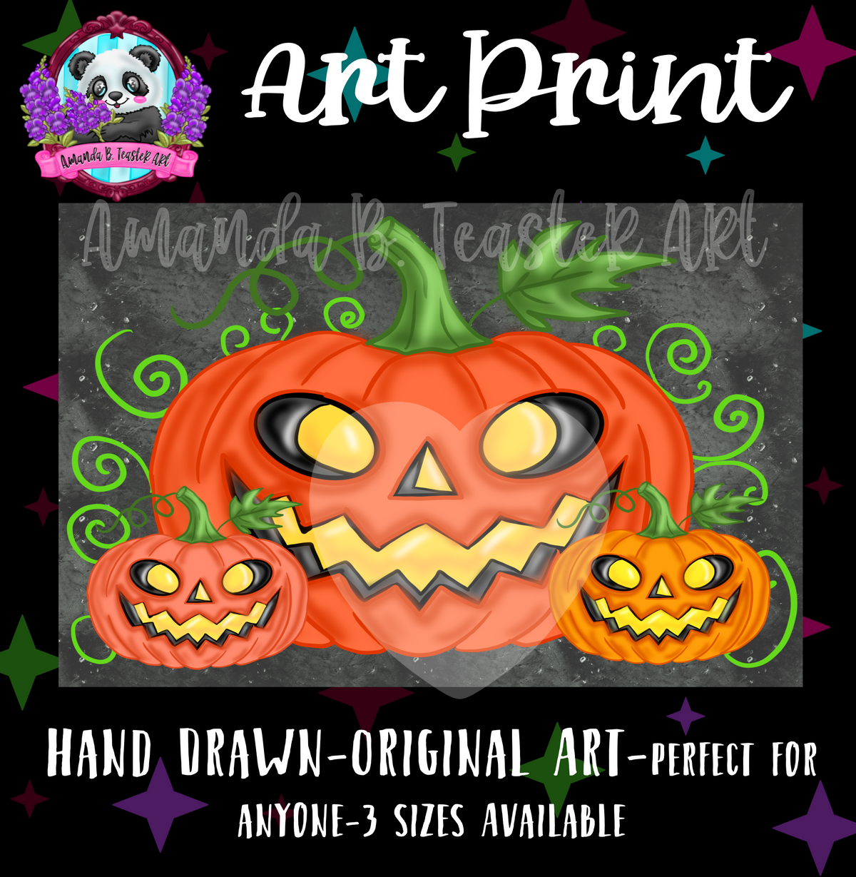 “Smiling Pumpkin”Print 🎃