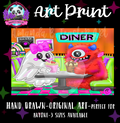 “Diner Date” Print 👹👻