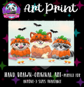 “Pumpkin Play”Print 🦊🦝