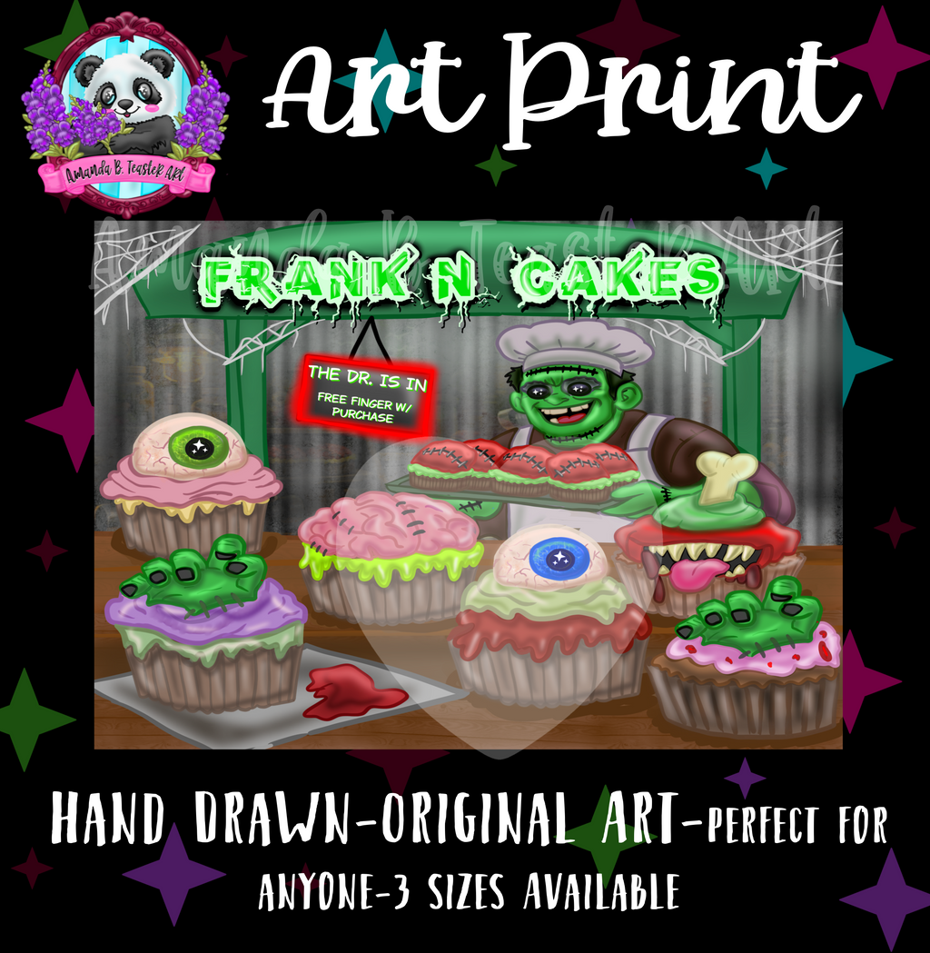 “FrankEn Cakes” Print  💚🧁
