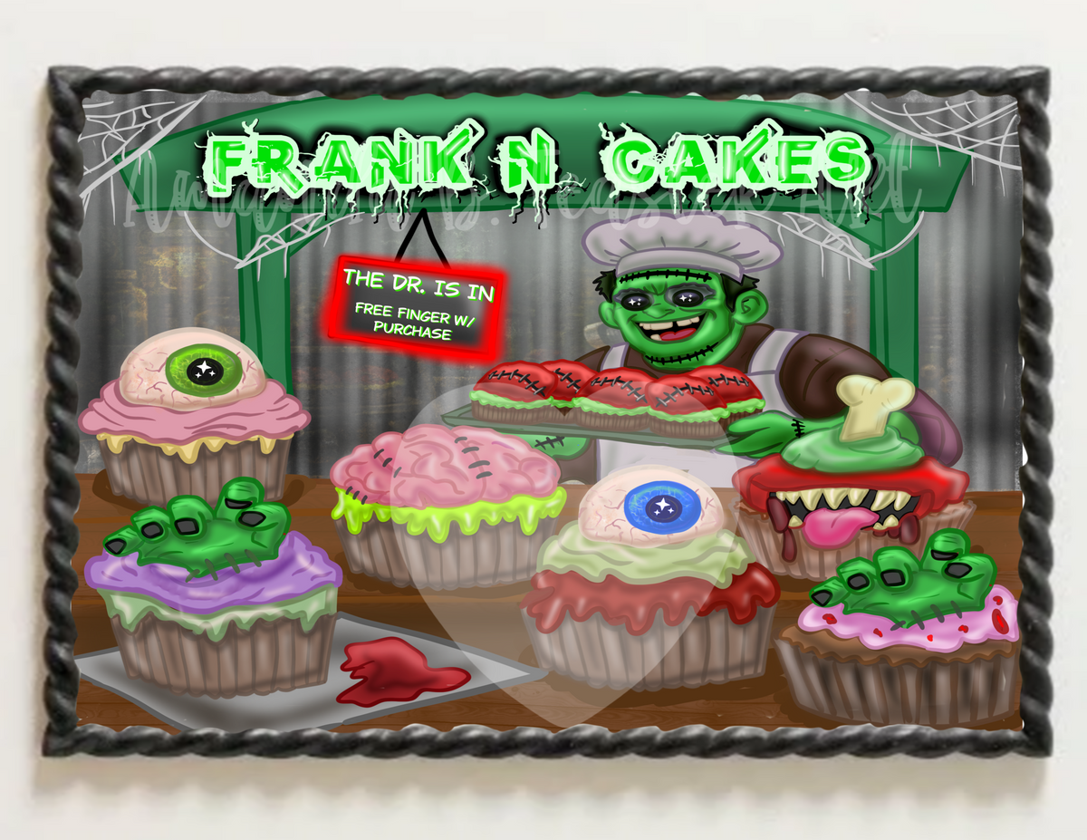 “FrankEn Cakes” Print  💚🧁