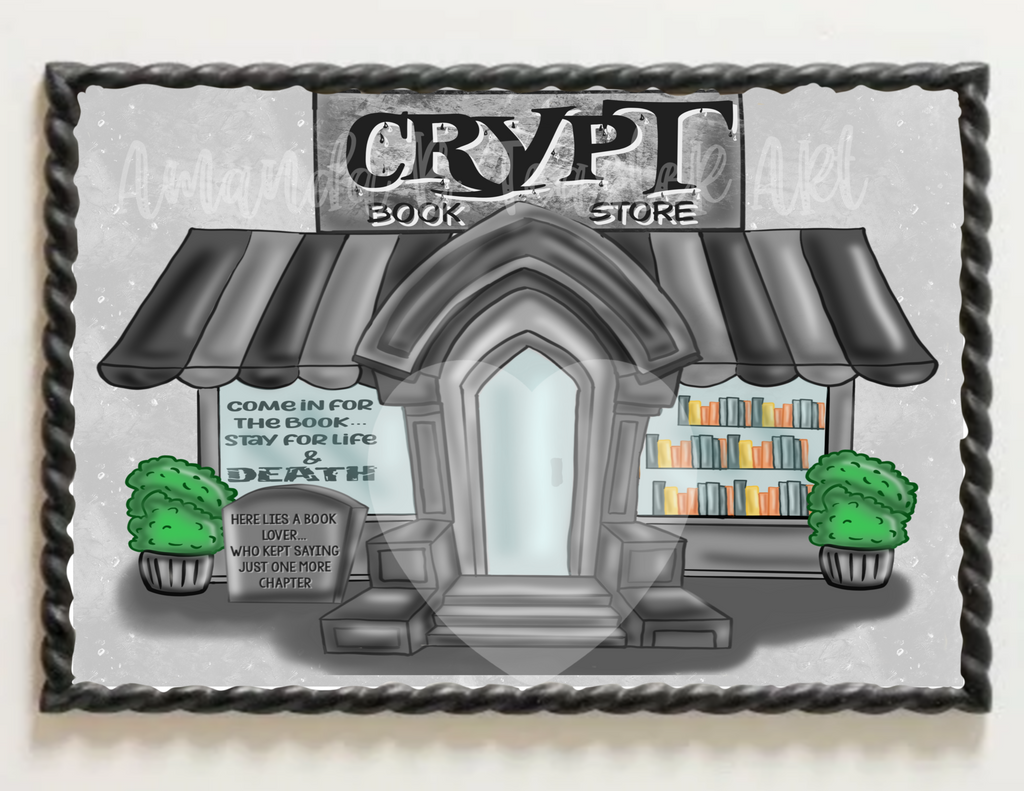 “Crypt Bookstore”Print 📕