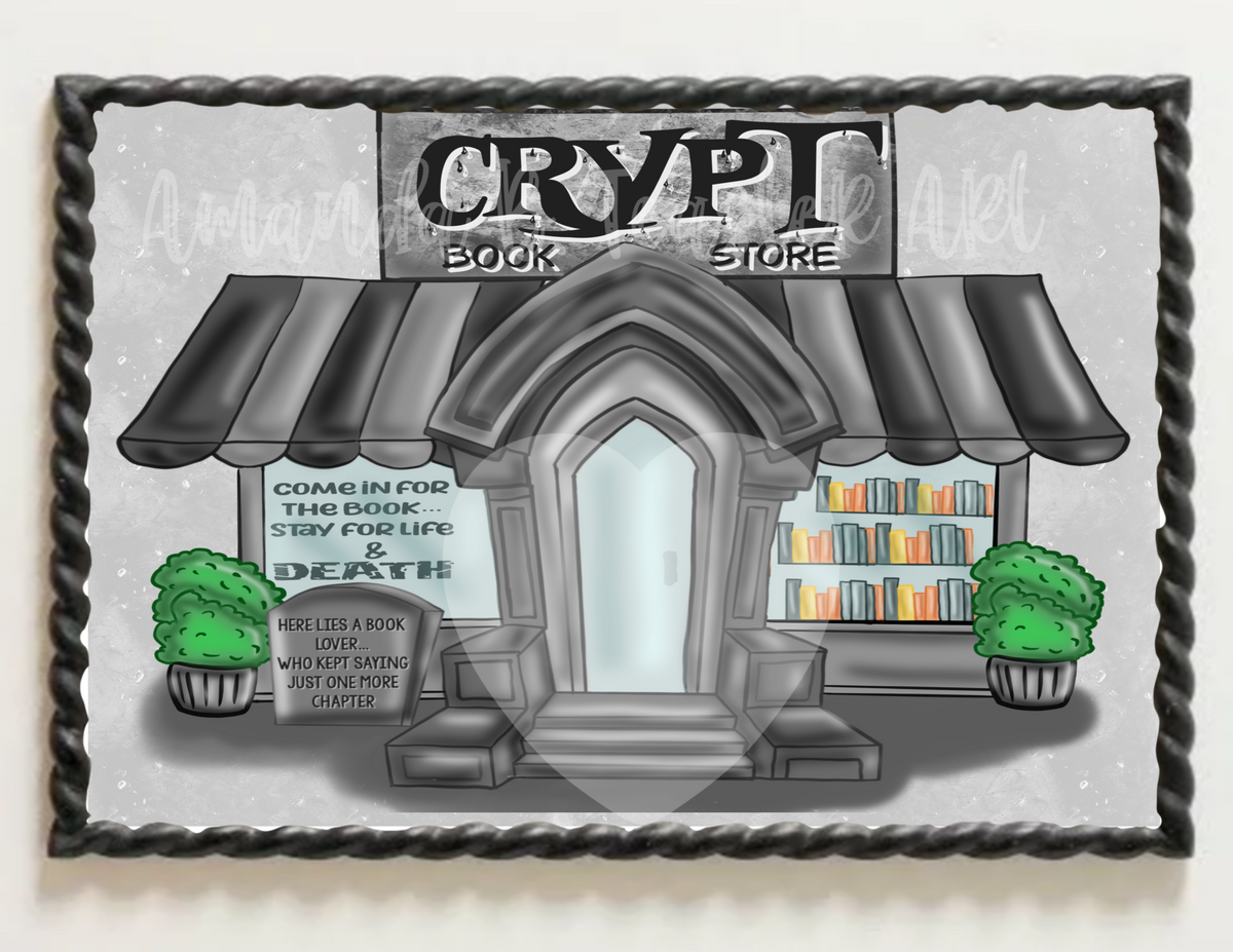 “Crypt Bookstore”Print 📕