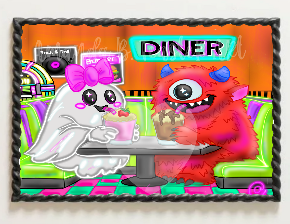 “Diner Date” Print 👹👻