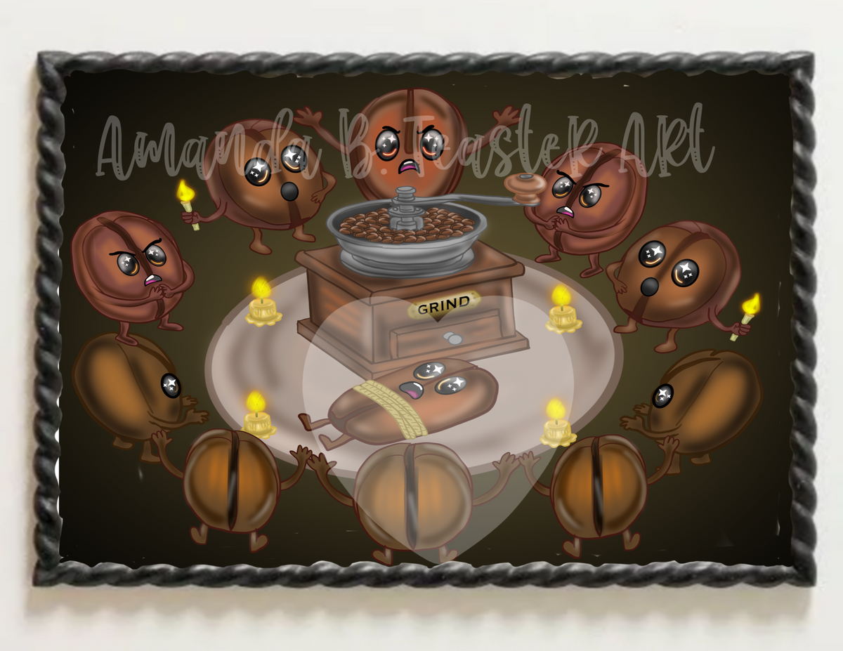 “Coffee Sacrifice”Print ☕️
