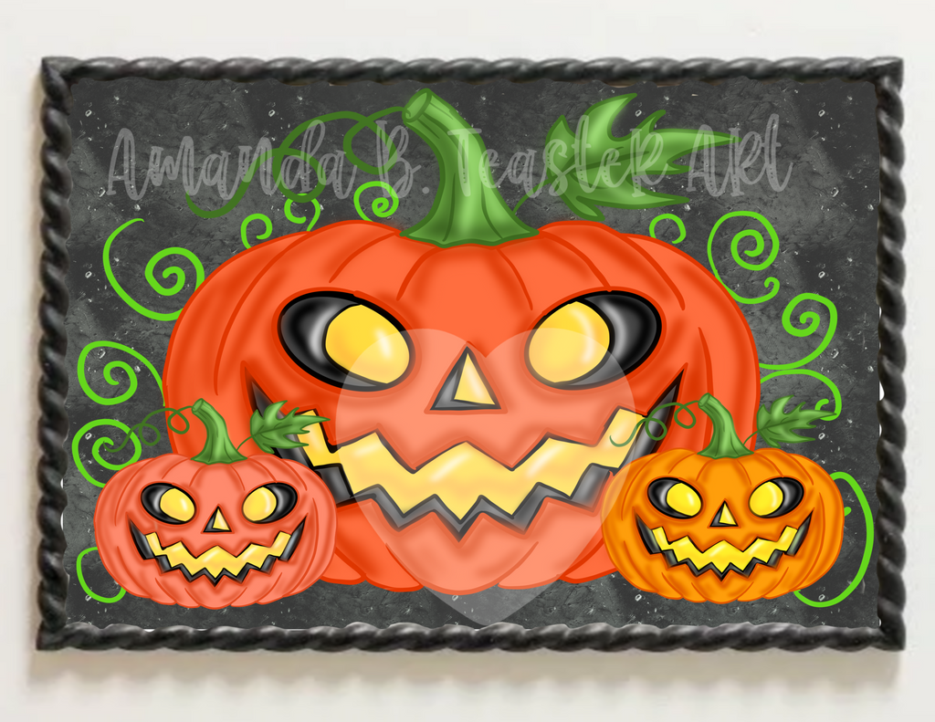 “Smiling Pumpkin”Print 🎃