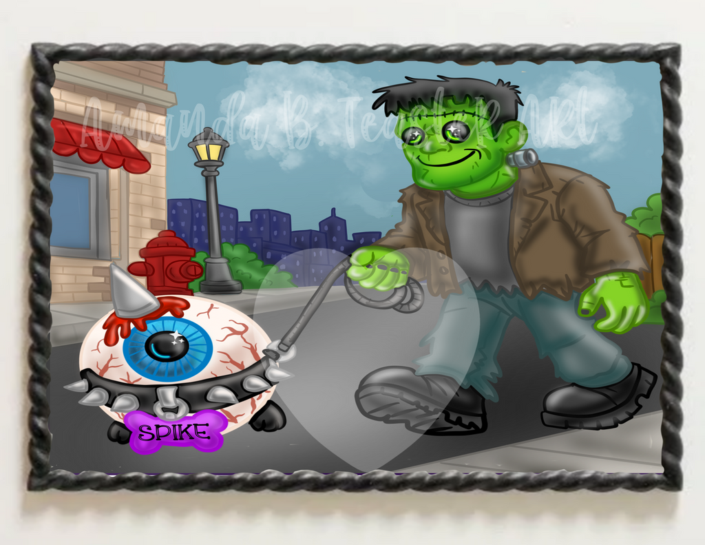 “Frank & Spike” Print 👁️💚