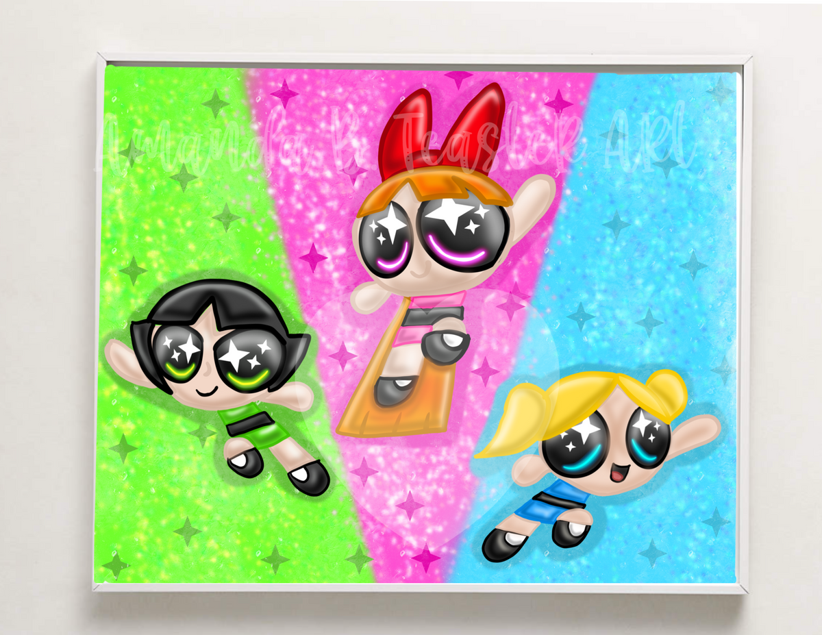 “Powerpuff Girls” Print 🩵💚🩷