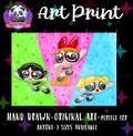 “Powerpuff Girls” Print 🩵💚🩷