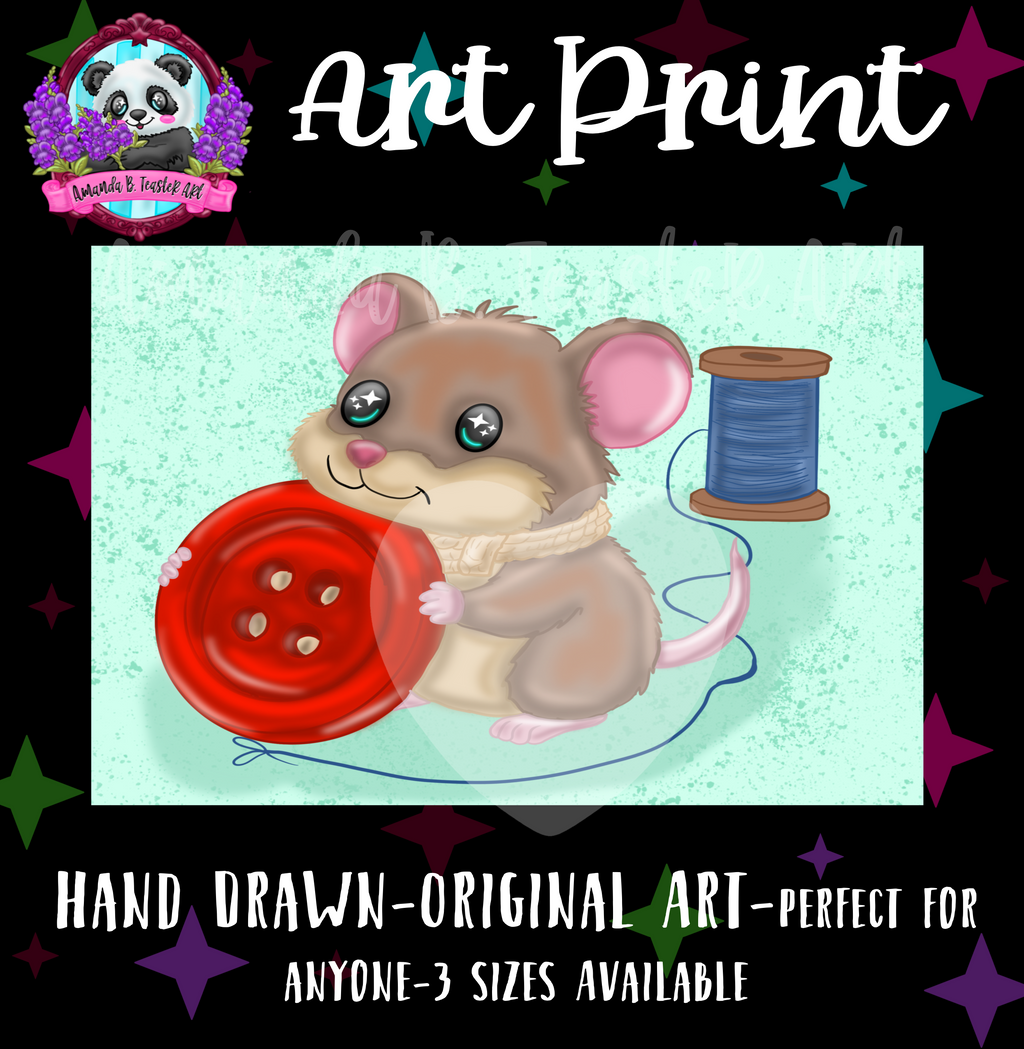 “Little Sewing” Print 🐭🧵