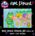 “Flower Cart” Print 🐸💐