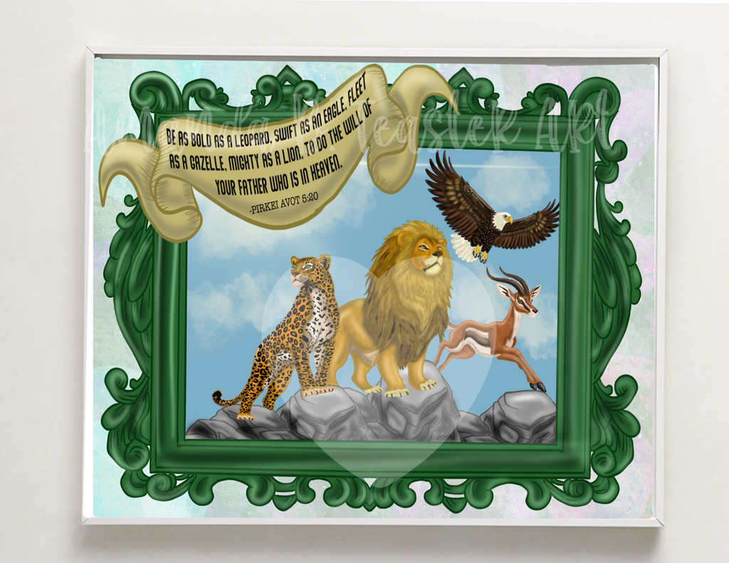 “Father in Heaven” Print 🦁🐆🦅
