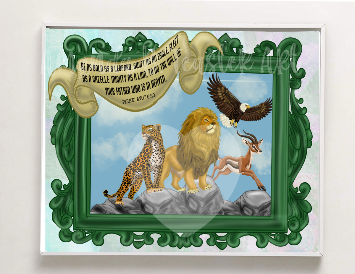 “Father in Heaven” Print 🦁🐆🦅