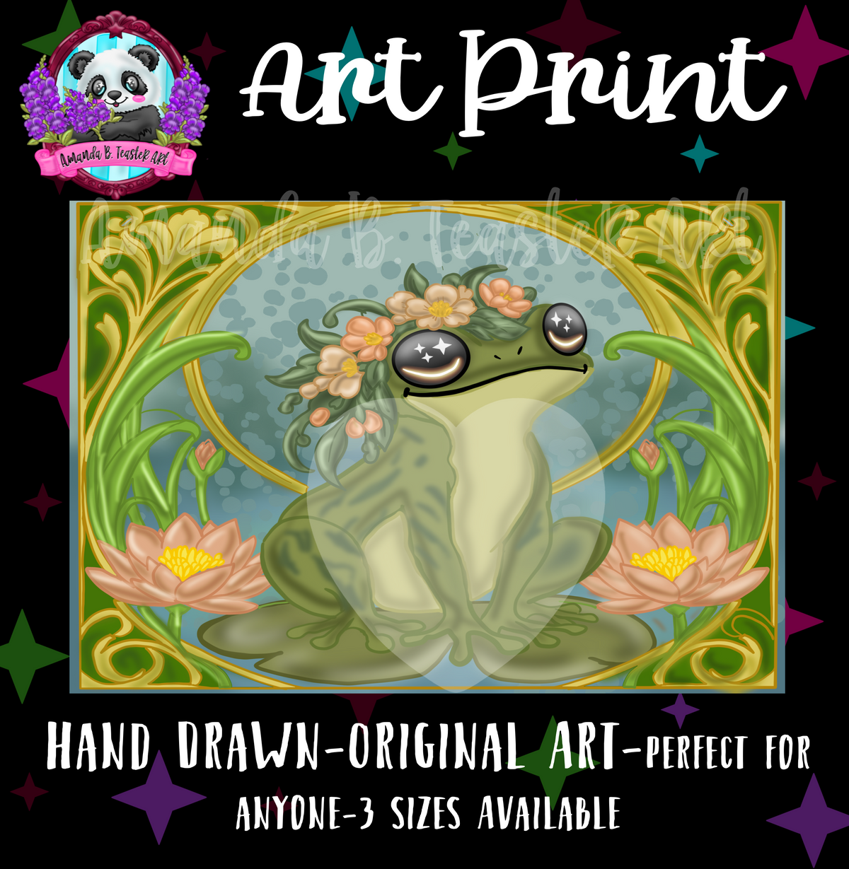 “Nouveau Frog ” Print 🎨🐸