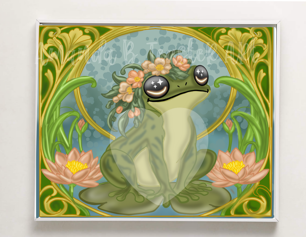 “Nouveau Frog ” Print 🎨🐸