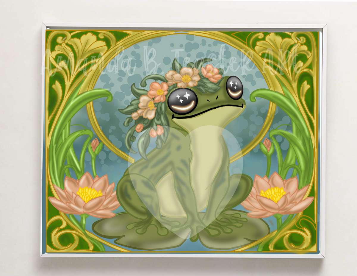 “Nouveau Frog ” Print 🎨🐸