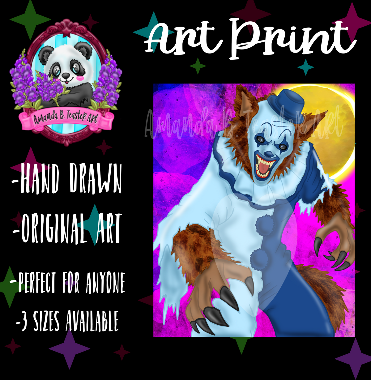 “Art Wolfman”Print 🐺🤡