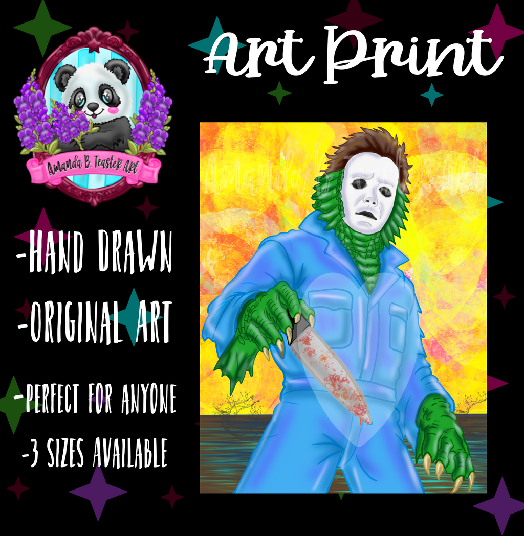 “Michael of the Lagoon”Print 💙🖤