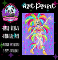 “Carnival Skeleton” Print 💀💜