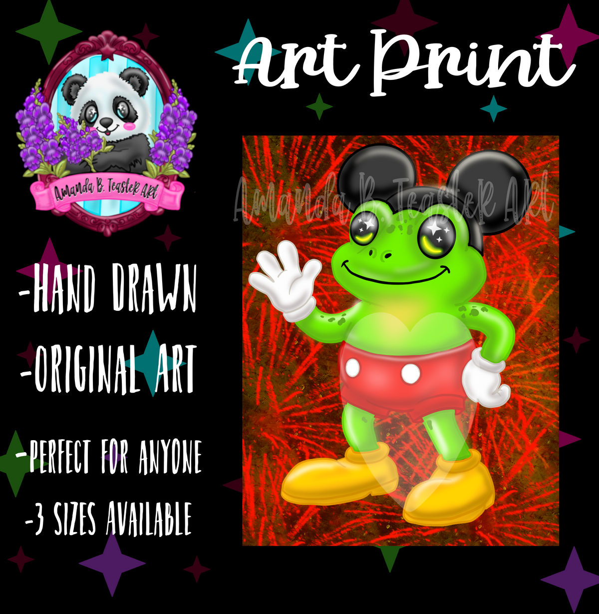 “Famous Frog” Print ❤️🖤