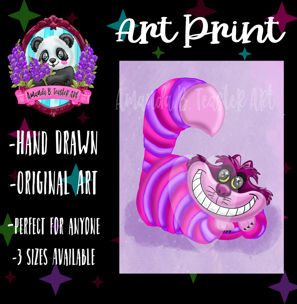 “Mystical Cat” Print 🩷💜🐈‍⬛
