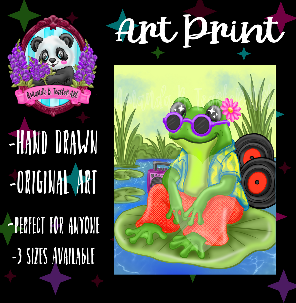 “Retro” Print 🐸💙