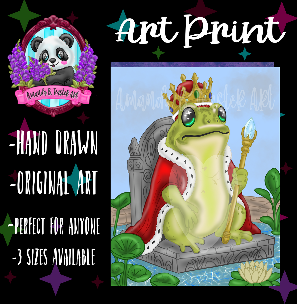 “Frog King” Print 🐸👑