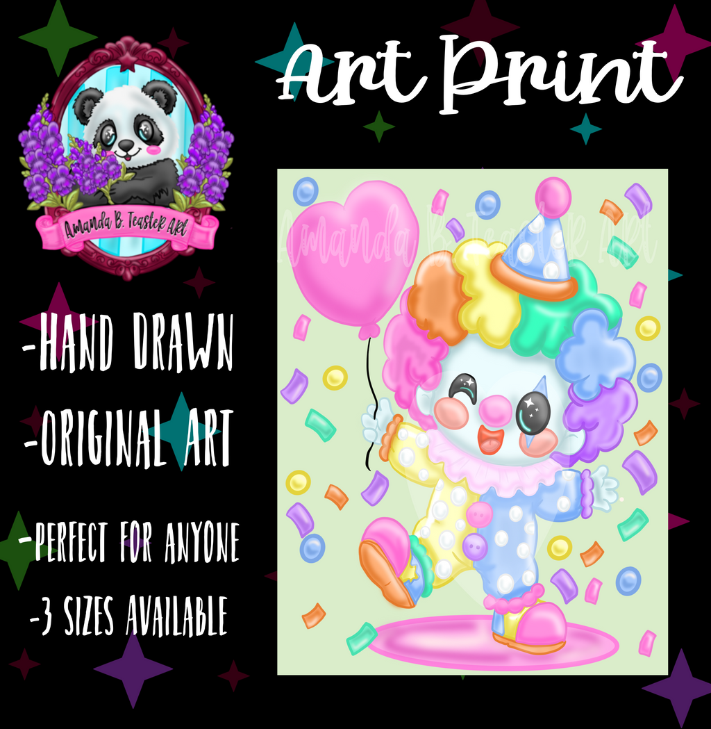 “Kawaii Clown” Print🩷🤡