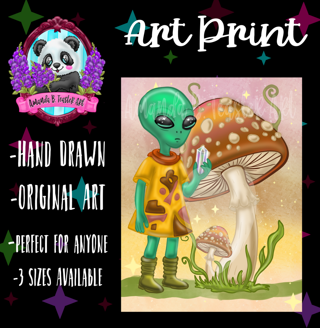“Aliens and Odd” Print 🍄👽