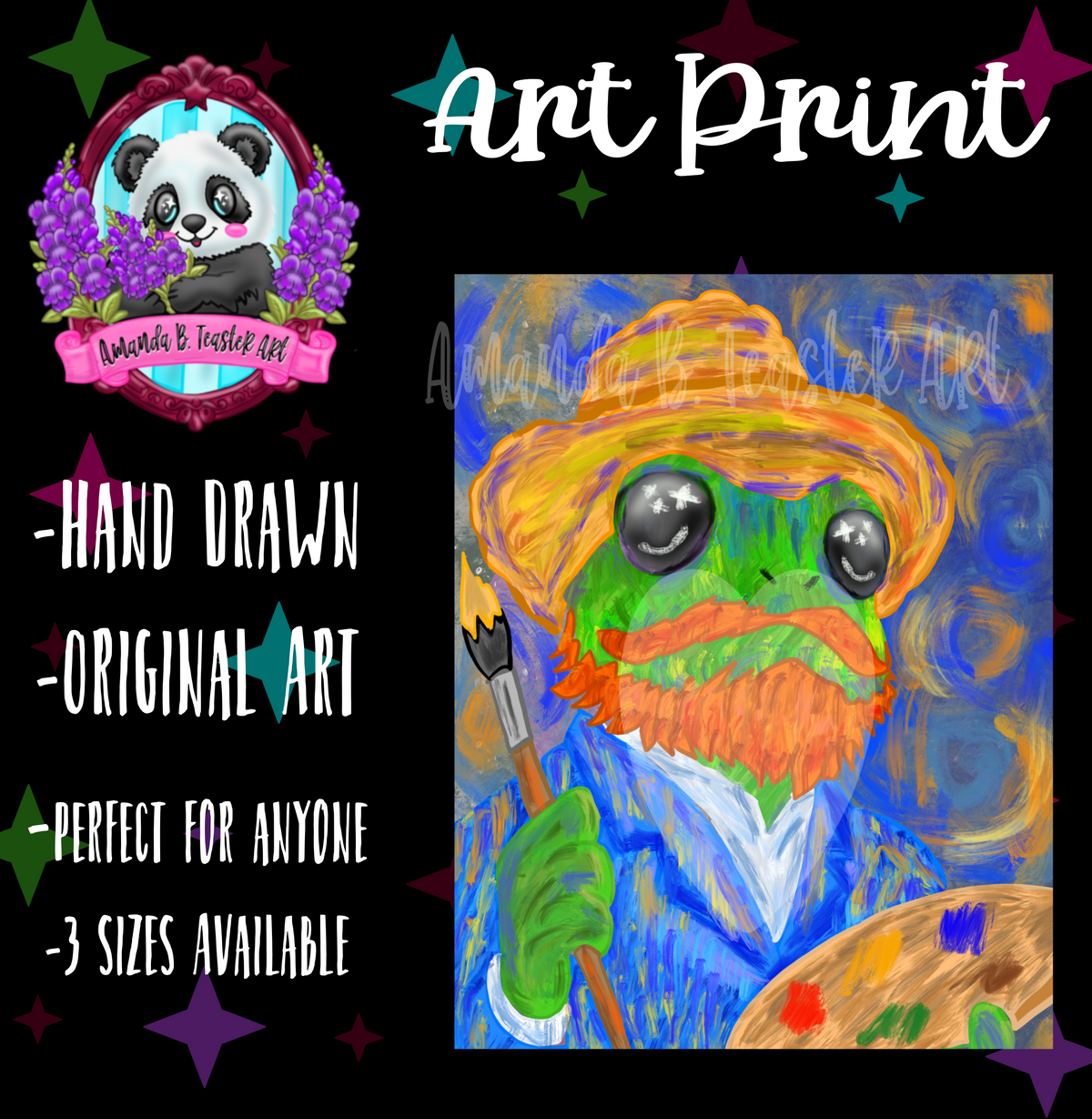 “Van Gogh Frog” Print 🐸 🎨