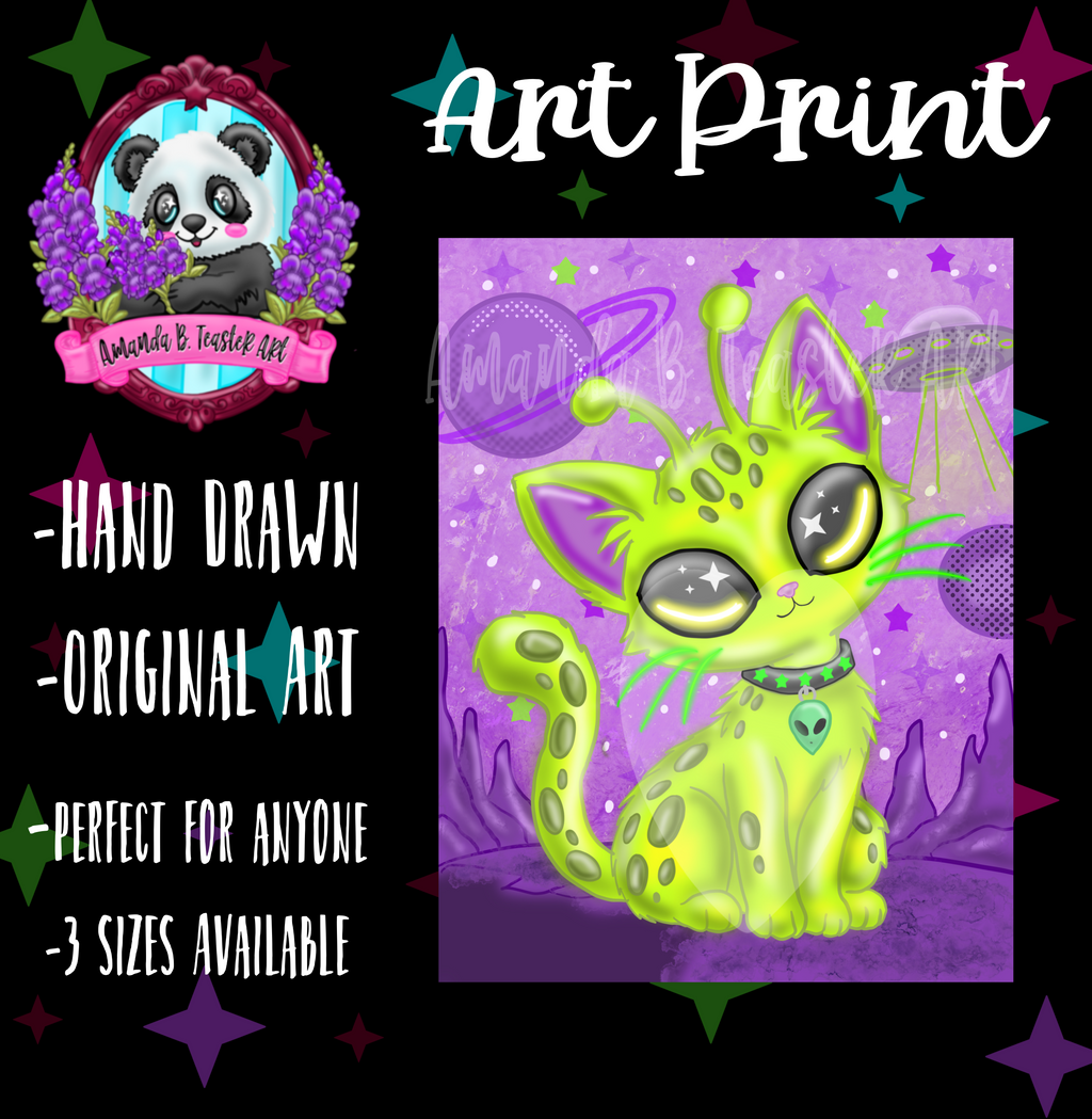 “Out of this World” Print 👽🐈‍⬛