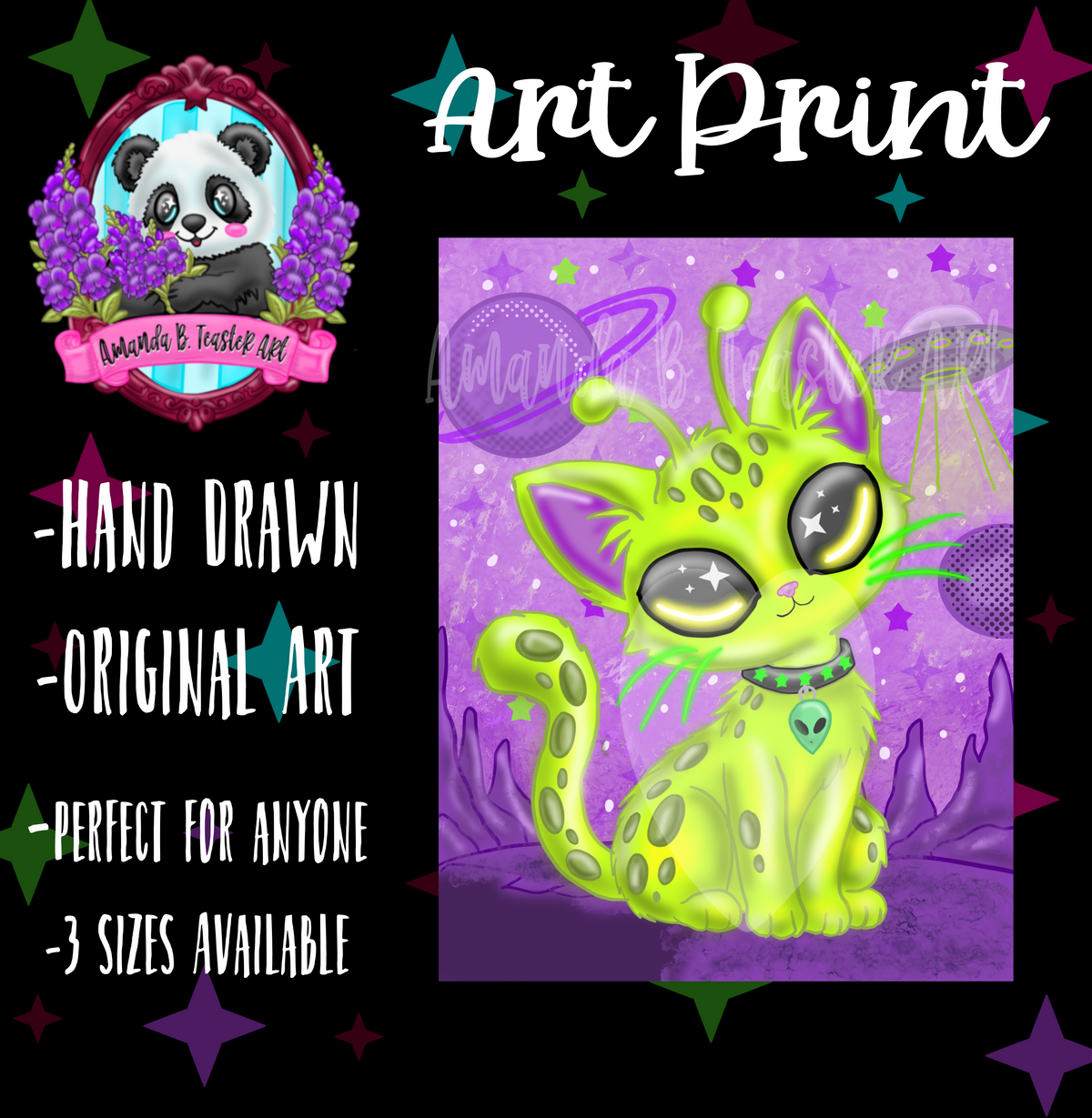 “Out of this World” Print 👽🐈‍⬛