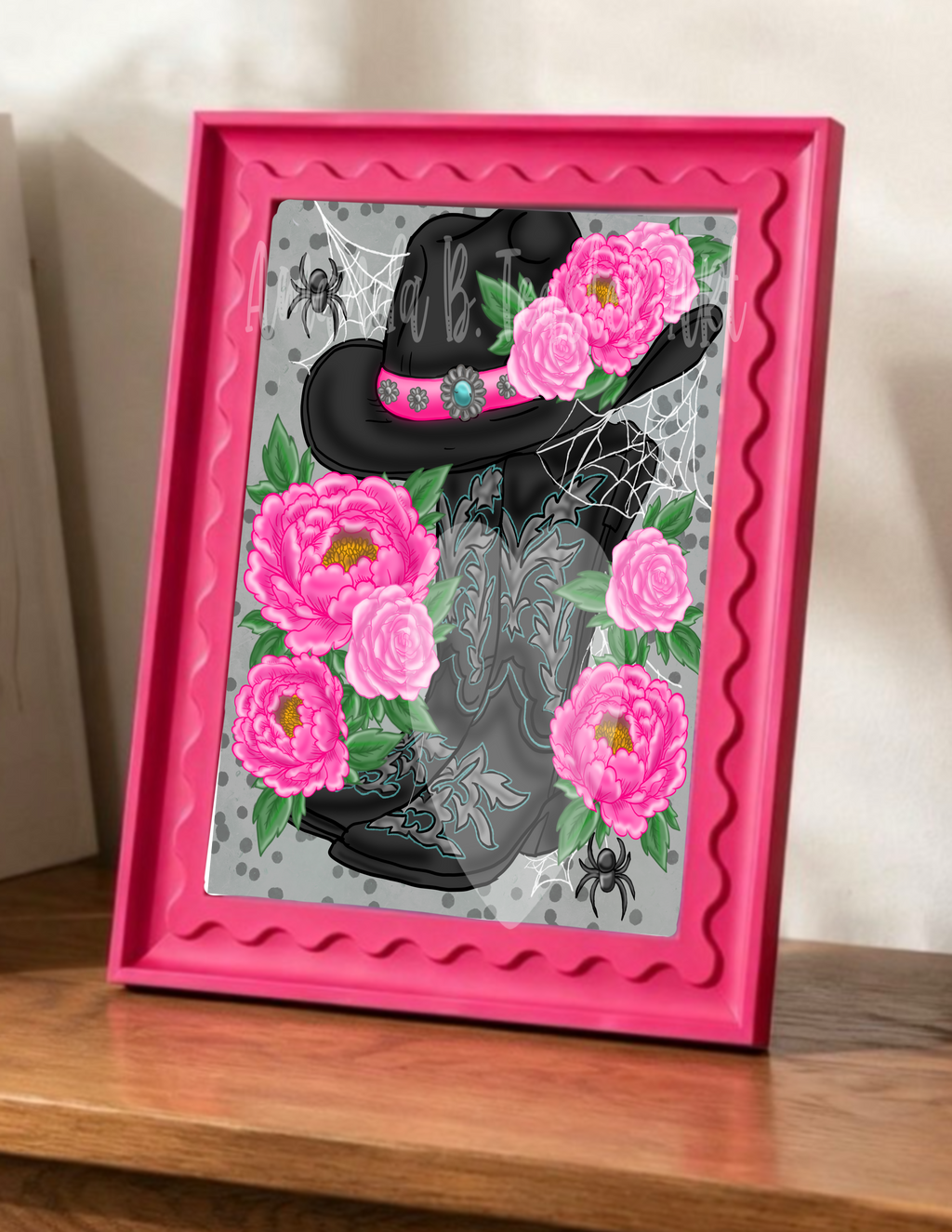“Boots & Webs” Print 👢🕷️