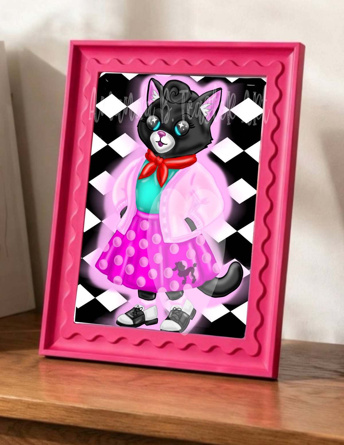 “Jukebox Kitty” Print 🎶🐈‍⬛