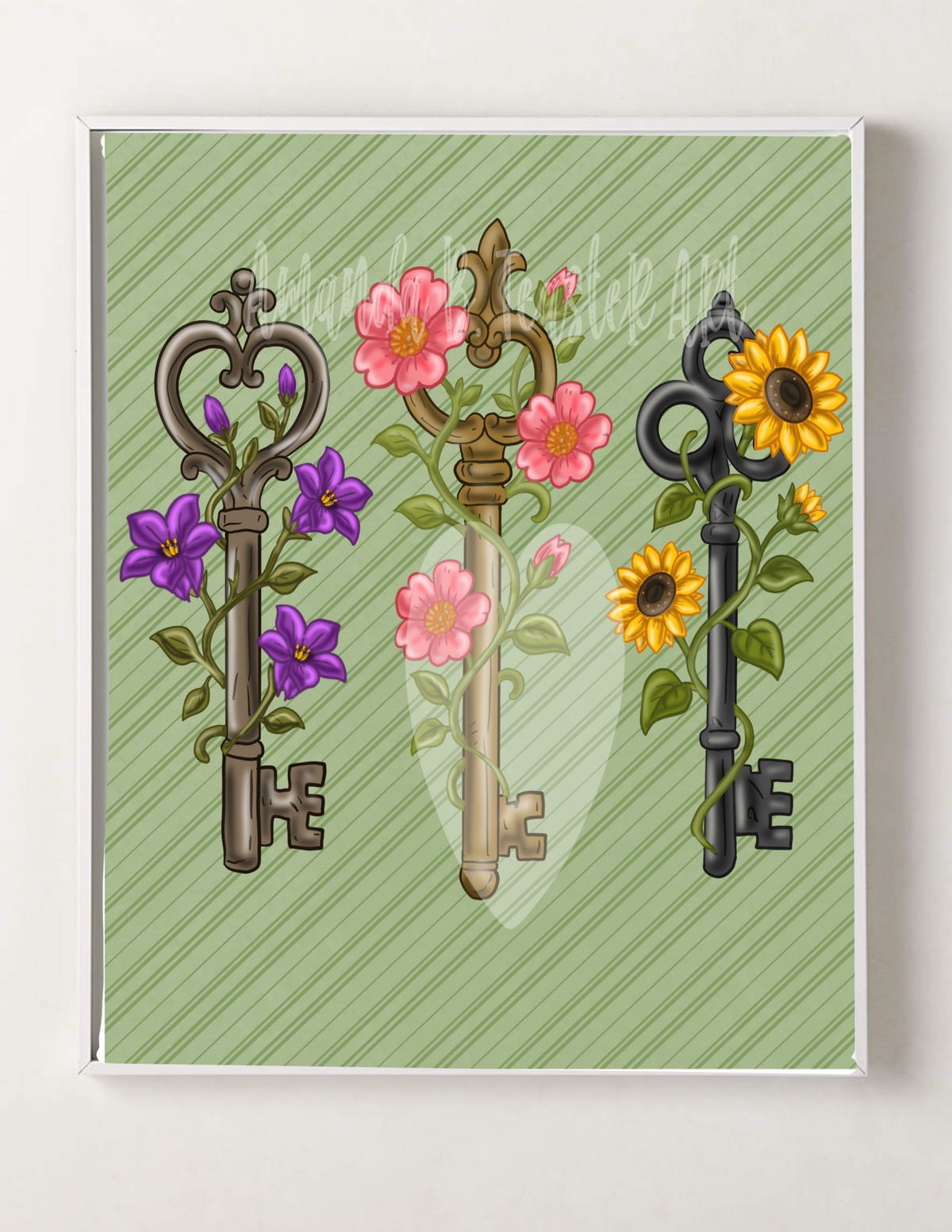 “Flowers are the Key” Print 🗝️🌷