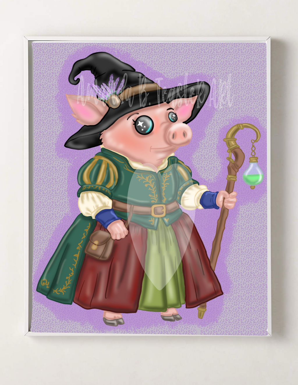 “Witchy Pig” Print 🖤🧙🏻‍♀️🐽