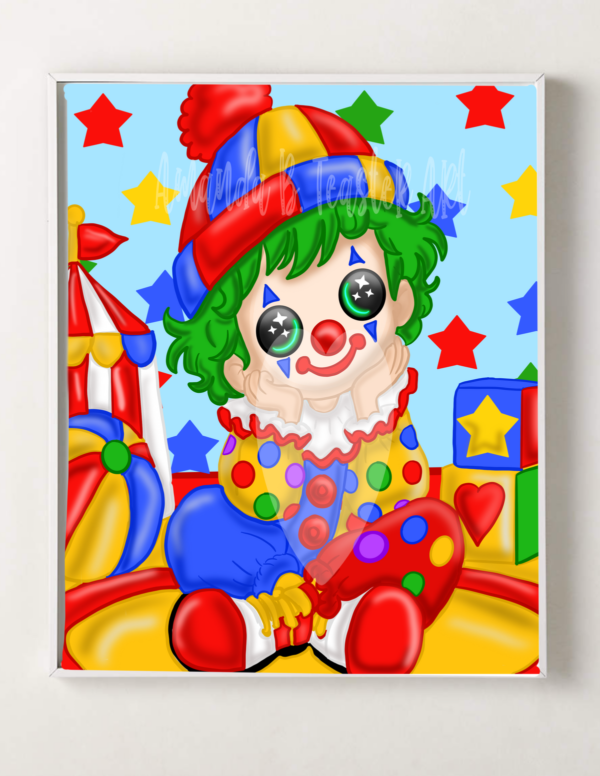 “Primary Clown” Print 💙💛❤️