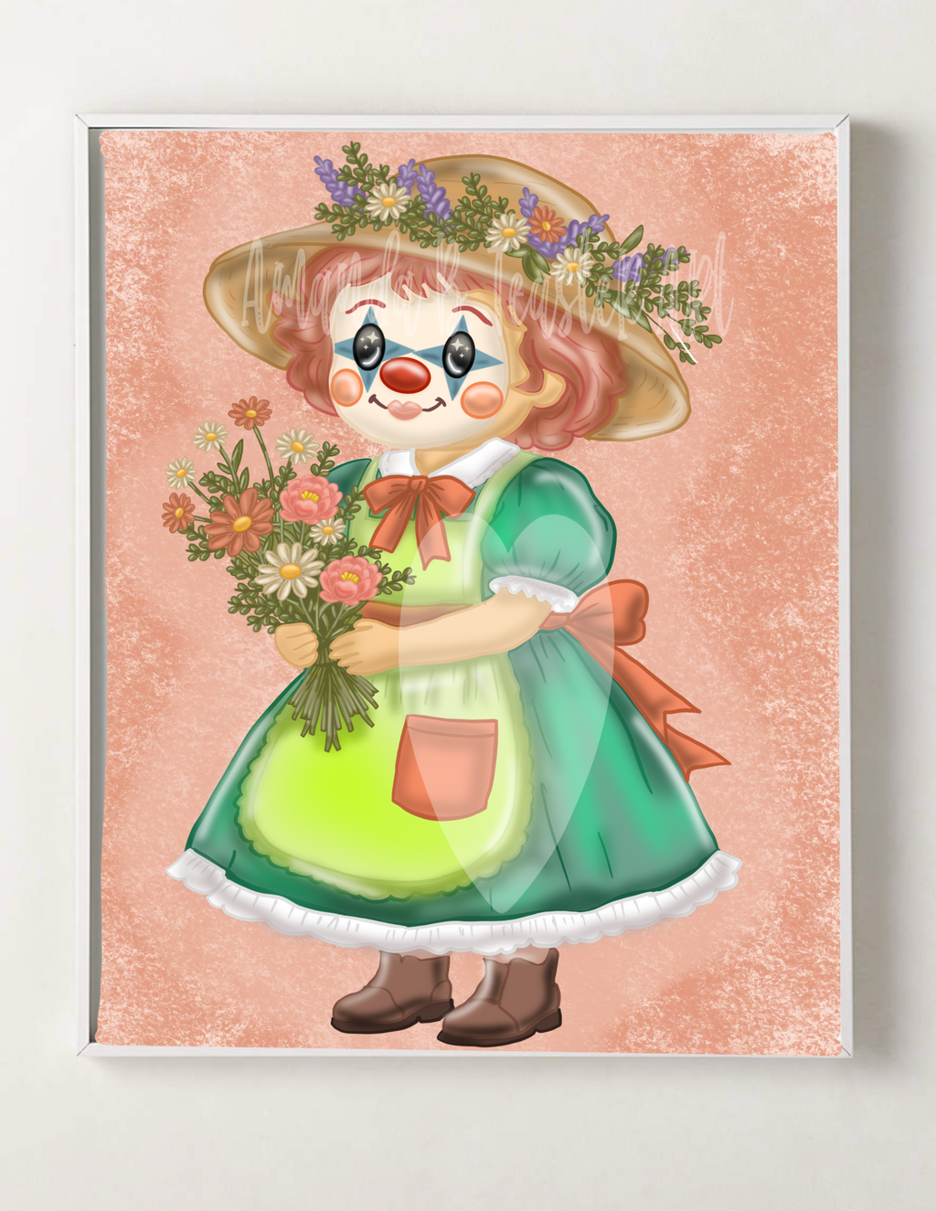 “Cottage Clown” Print 🌸