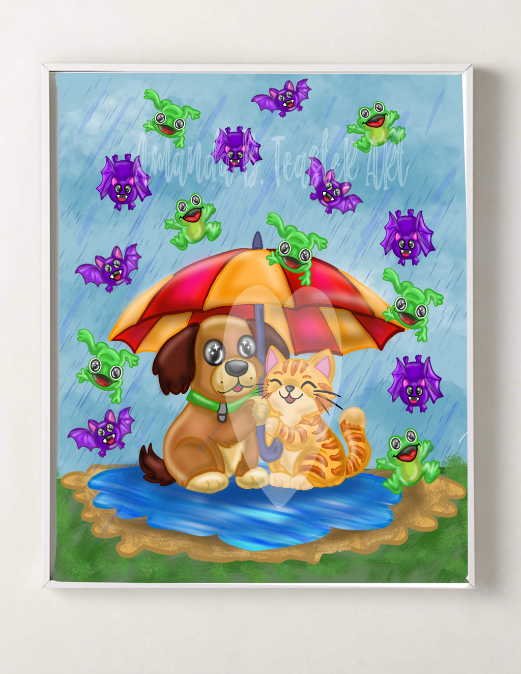 “Raining Bats & Frogs” Print 🦇🐸