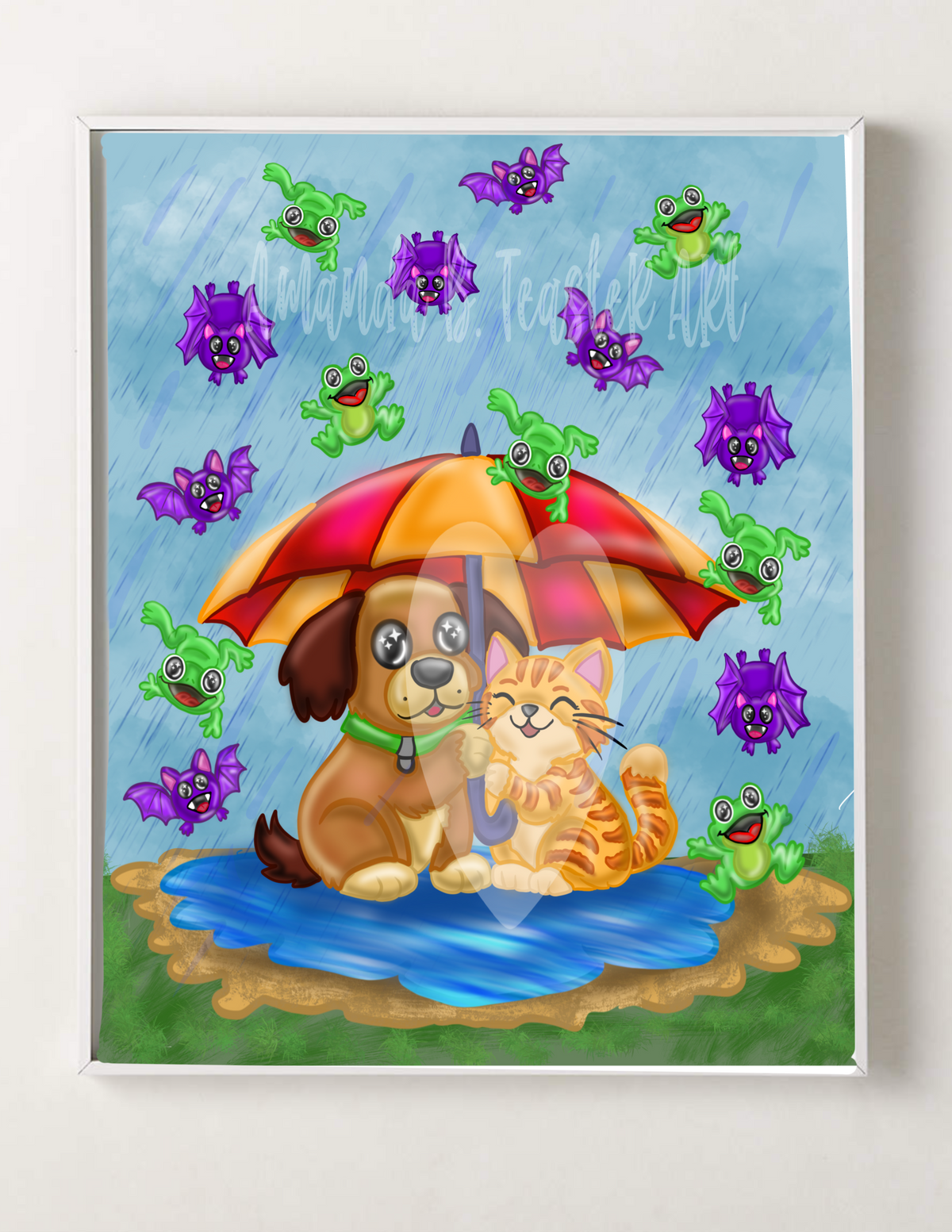 “Raining Bats & Frogs” Print 🦇🐸