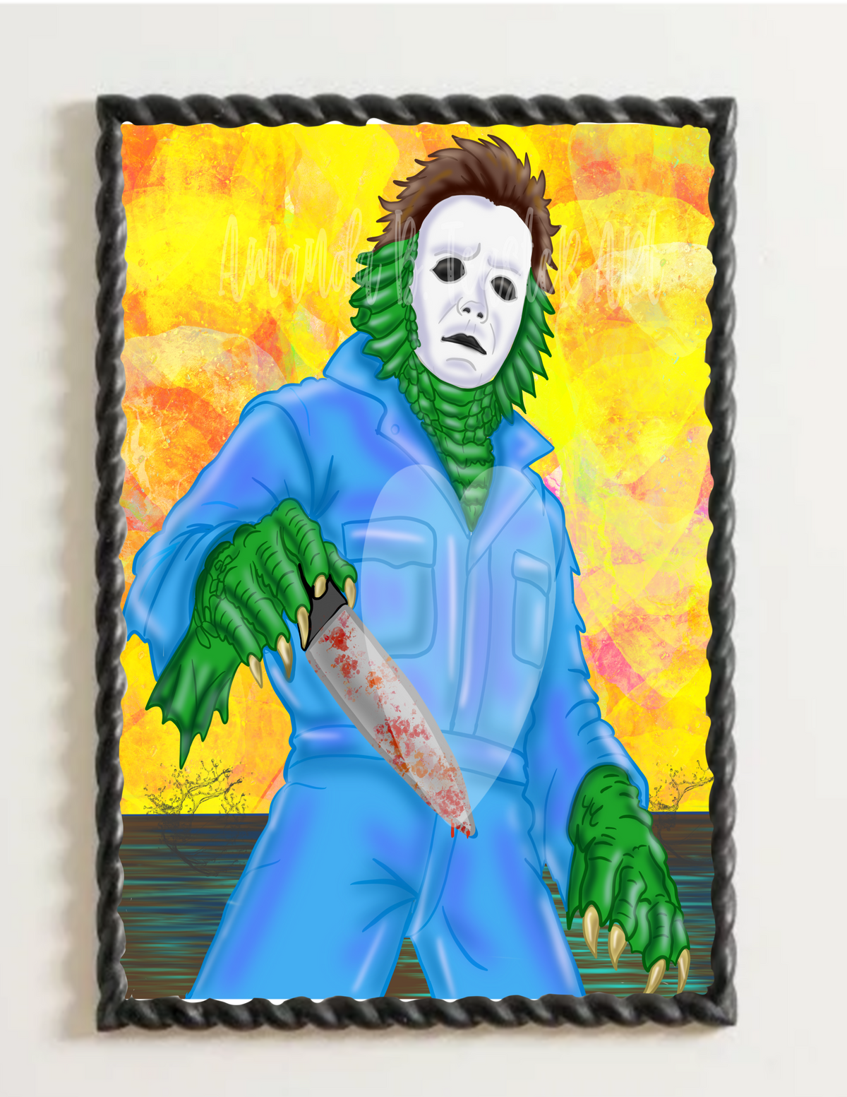 “Michael of the Lagoon”Print 💙🖤