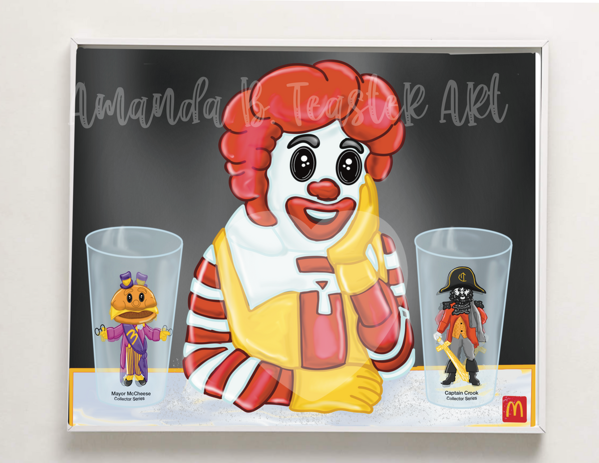 “Ronald McDonald” Print  🍔💛