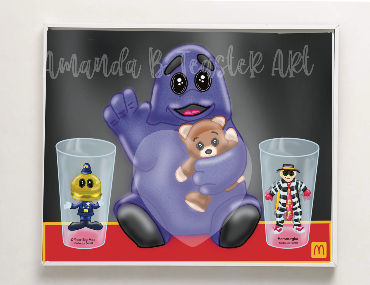 “Grimace ”Print  🍔💜