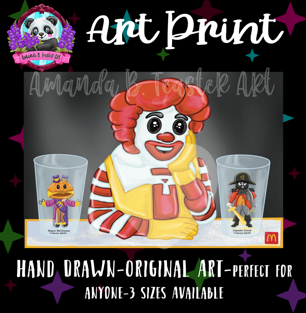 “Ronald McDonald” Print  🍔💛