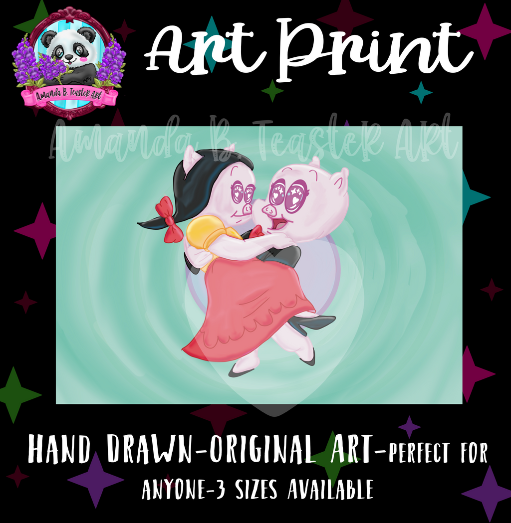 “Porky & Petunia ”Print  🩷🐷