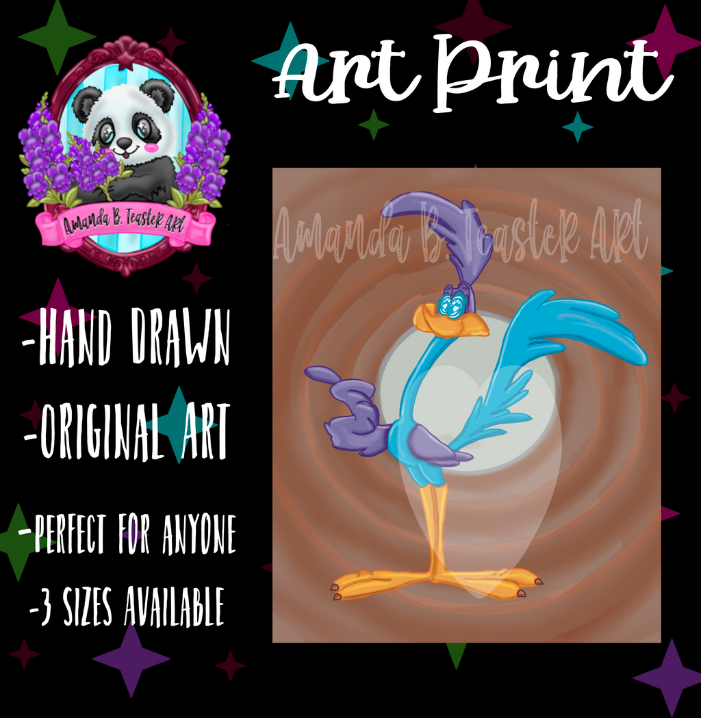 “Roadrunner” Print  🩵💜