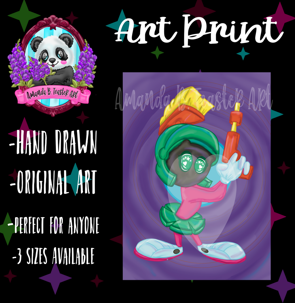 “Marvin” Print  👽💜