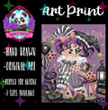 “Goth Clown” Print 🖤🤍
